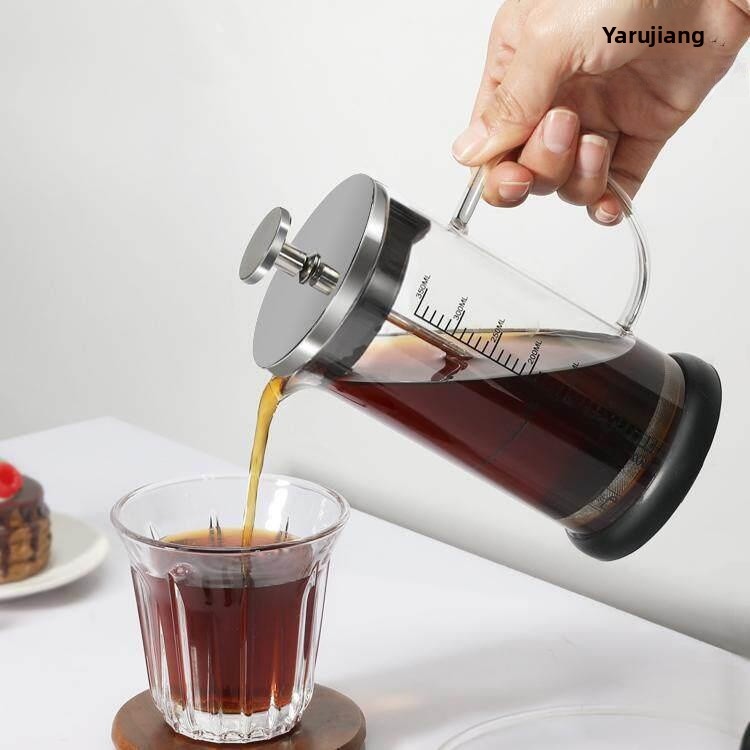 Coffee Equipment Filter - French Press Kaffeekanne aus Glas, Handgebrühte