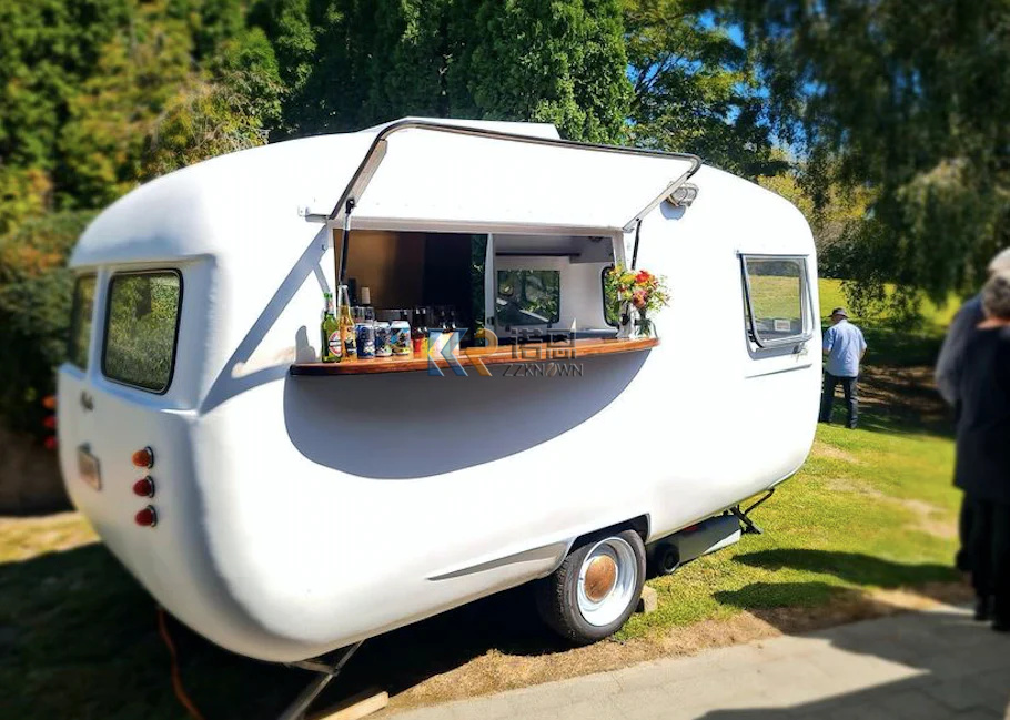 Mobile Coffee Van Equipment - Voll ausgestatteter Caravan-Bar-Verkaufswagen, Anhänger, Küche für