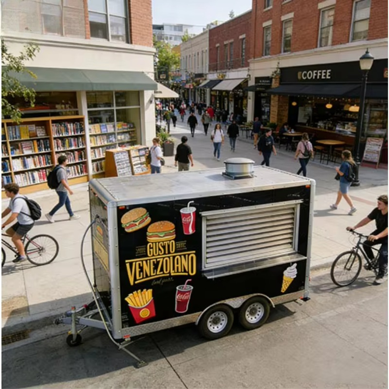 Quadratischer Imbisswagen für  – Mobile Coffee Van Equipment Bewertung und Preis