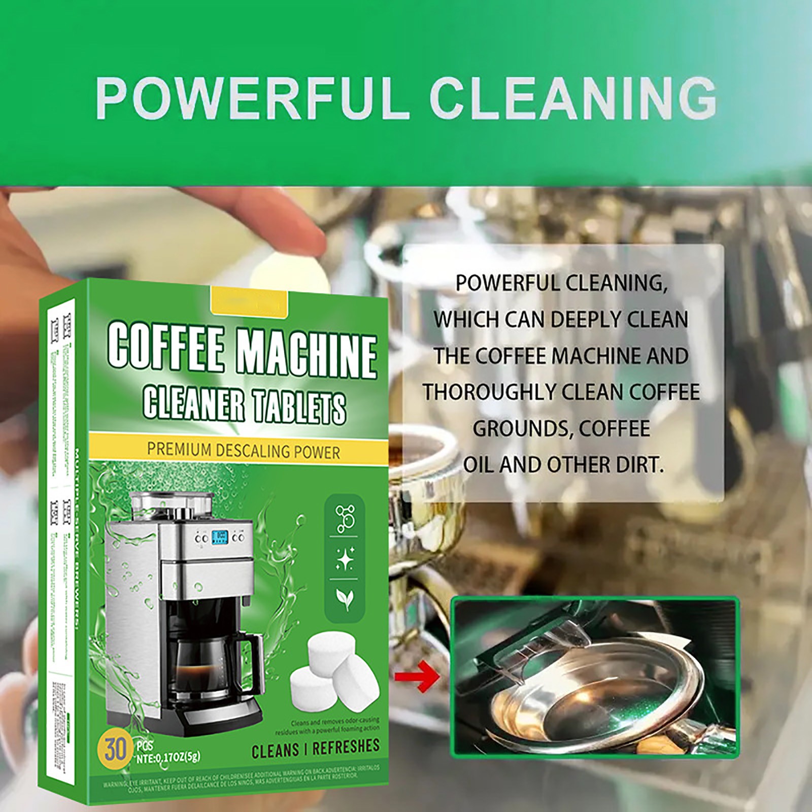 Kaffeemaschinen-Reinigungstabl – Coffee Equipment Cleaner Bewertung und Preis