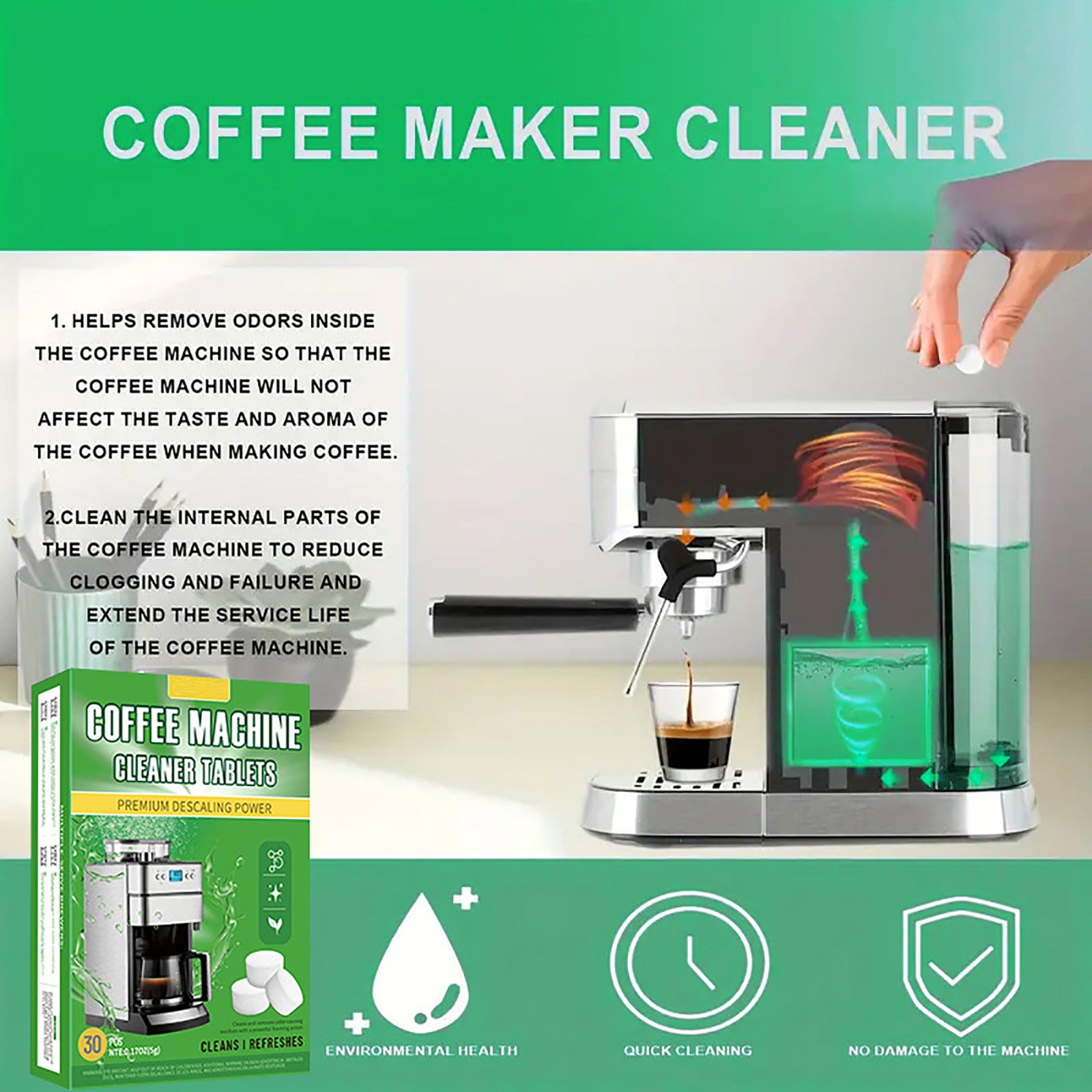 Kaffeemaschinen-Reinigungstabl – Coffee Equipment Cleaner Bewertung und Preis