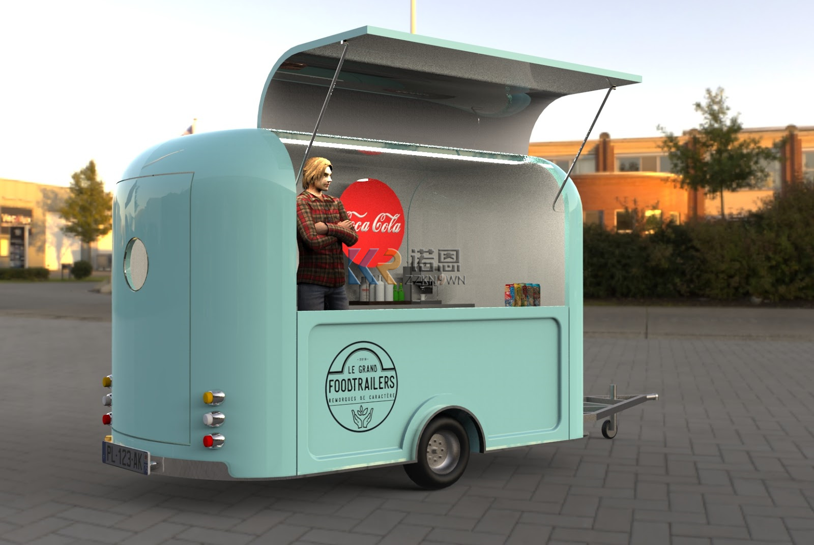 Voll ausgestatteter Caravan-Ba – Mobile Coffee Van Equipment Bewertung und Preis
