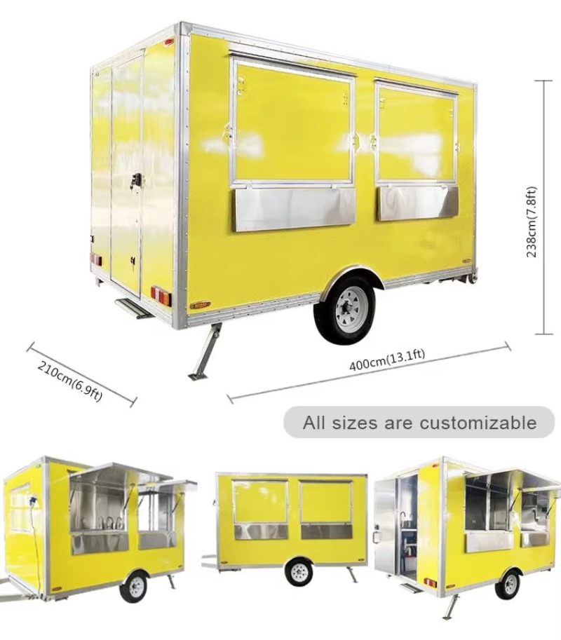 CE-Zertifizierter Voll Ausgest – Mobile Coffee Van Equipment Bewertung und Preis